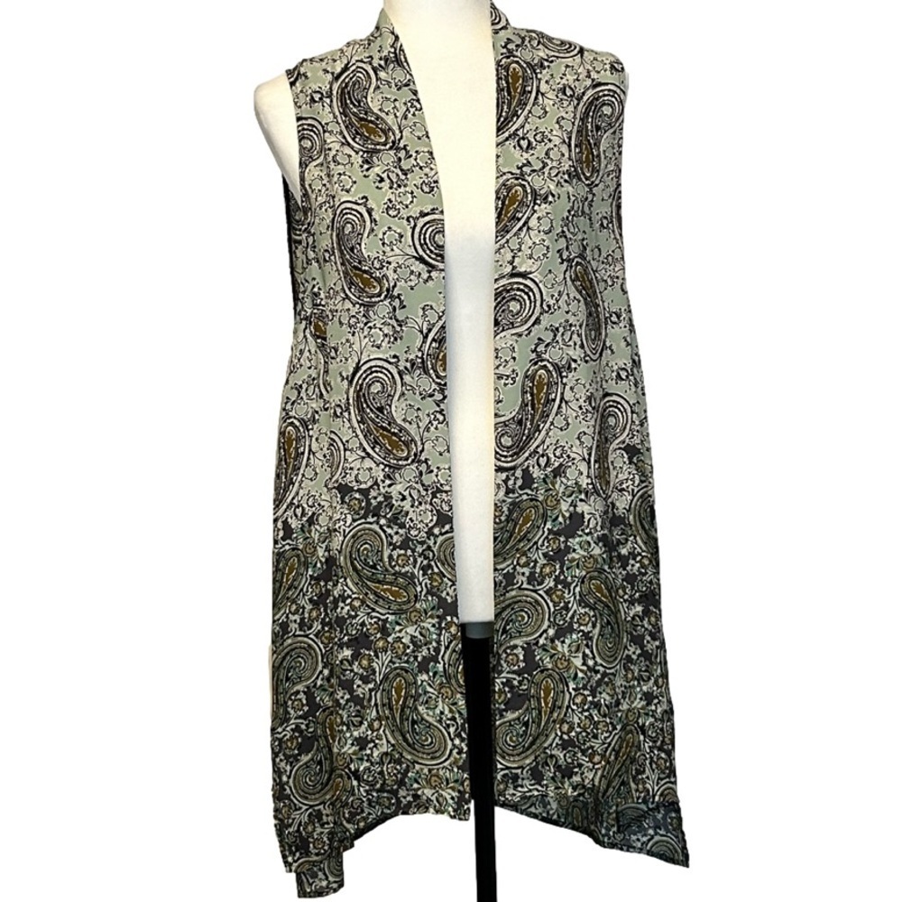 Paisley Print Women’s Open Tunic Sleeveless